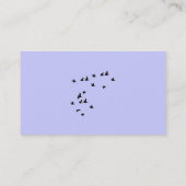 Business Cards für Vögel Silhouetten Visitenkarte (Rückseite)
