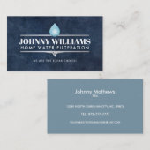 Business Cards für Wasserfilter Visitenkarte (Vorne/Hinten)