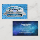 Business Cards für Wasserfilter Visitenkarte (Vorne/Hinten)