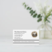 Business Cards für Zahnärzte Visitenkarte (Stehend Vorderseite)