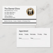 Business Cards für Zahnärzte Visitenkarte (Vorne/Hinten)