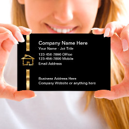 Business Cards für Zuhause-Logos der Klasse Real A Visitenkarte