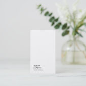 Business Cards im Minimalistischen Stil Visitenkarte (Stehend Vorderseite)