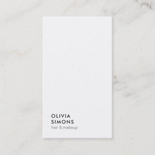 Business Cards im Minimalistischen Stil Visitenkarte (Vorderseite)