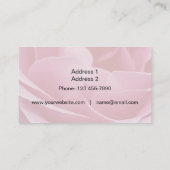 Business Cards - Rose-01 Visitenkarte (Rückseite)