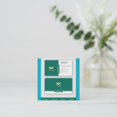 Business cards used in office School everywhere Telefonnummerkarte (Stehend Vorderseite)