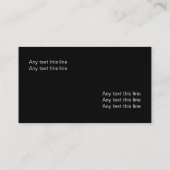 Business Cards Visitenkarte (Rückseite)