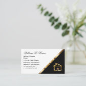 Business Cards von Classy Zuhause Builder Visitenkarte (Stehend Vorderseite)