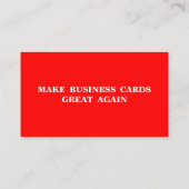Business Cards wieder großartig machen Visitenkarte (Rückseite)
