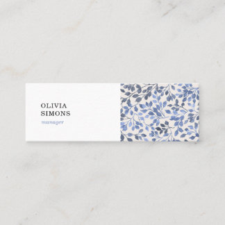 Business Cards with vintage floral pattern Mini Visitenkarte