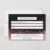 BUSINESS  CERTIFICATE gift for you (Rückseite)