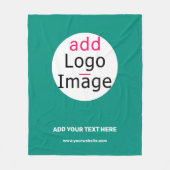 Business Chic individuell anpassbare Minimal Emera Fleecedecke (Vorderseite)