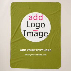 Business Chic Minimal Custom Olive Green Grosses Sherpadecke