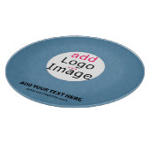 Business Chic Promo Anpassbare Dusty Blue Schneidebrett (Ecke)