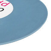 Business Chic Promo Anpassbare Dusty Blue Schneidebrett (Ecke)