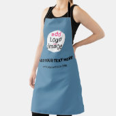 Business Chic Promo Anpassbare Dusty Blue Schürze (InSitu)