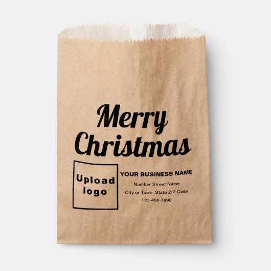 Business Christmas Brown Gevor Bag Geschenktütchen (Vorderseite)