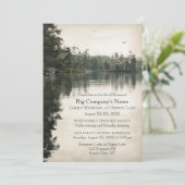 Business Church Retreat Familie Jamboree am See Einladung (Stehend Vorderseite)