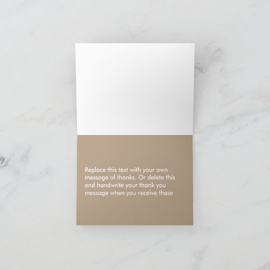 Business Class Dankeschön Karten (Innenseite)