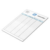 Business Client Sign In Sheet Template Notepad Notizblock (angewinkelt)