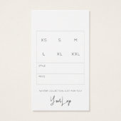 Business Closing Danke Logo-Label-Hängemarke (Rückseite)