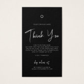 Business Closing Danke Logo-Label-Hängemarke (Vorderseite)