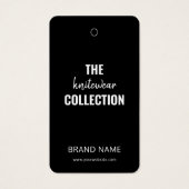 Business Clothing Moderne Hang Tag (Vorderseite)