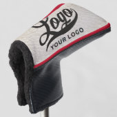 Business Club für Logos aus weißem Leder Golf Headcover (3/4 Vorderseite)