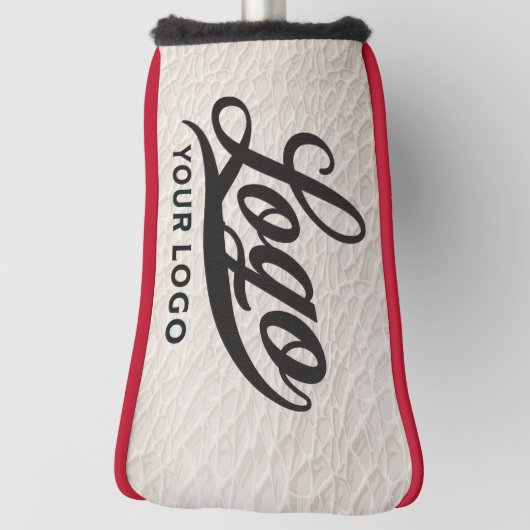 Business Club für Logos aus weißem Leder Golf Headcover (Rotieren 90)