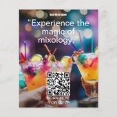 Business Cocktail Event | Rosa Sweet Party Flyer (Hinten)