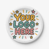 Business, Company, Advertising Your Logo Here Pappteller (Vorderseite)