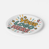 Business, Company, Advertising Your Logo Here Pappteller (Schrägansicht)