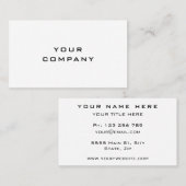 Business Company Berufliche Personalisiert Simple Visitenkarte (Vorne/Hinten)