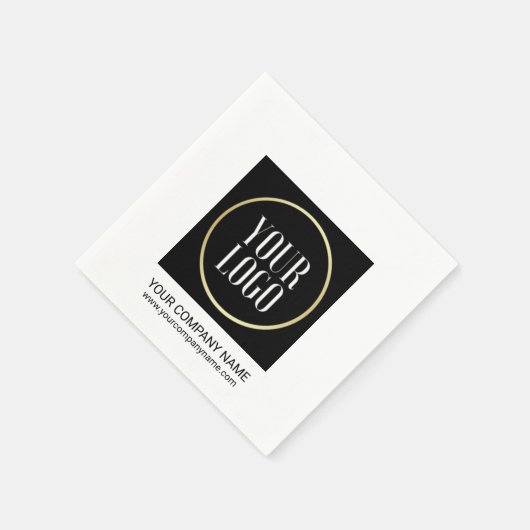 Business Company Event-Party | LOGO hinzufügen Serviette (Ecke)