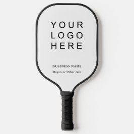 Business Company Logo Black and White Pickleball Schläger