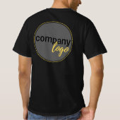 BUSINESS COMPANY LOGO SLOGAN CUSTOM BESCHÄFTIGUNG T-Shirt (Rückseite)