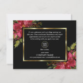 Business Company Weihnachten Weihnachten Vielen Da Dankeskarte (Rückseite)