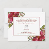 Business Company Weihnachten Weihnachten Vielen Da Dankeskarte (Rückseite)