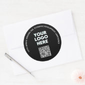 Business Conference Custom Logo QR  Runder Aufkleber (Umschlag)