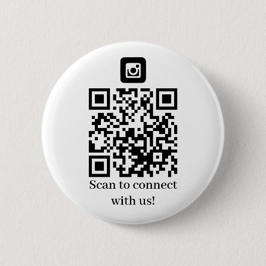 Business Connect mit uns QR-Code Button (Vorderseite)