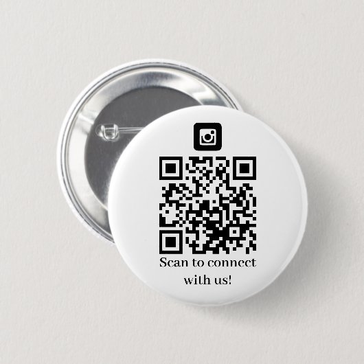 Business Connect mit uns QR-Code Button (Vorne & Hinten)