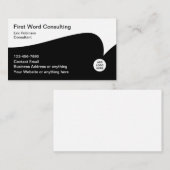 Business Consultant Moderne Logos Visitenkarten Visitenkarte (Vorne/Hinten)