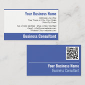 Business Consultant QR Code Business Card Visitenkarte (Vorne/Hinten)