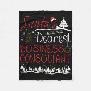 Business Consultant Xmas Job Niedlich Weihnachten Fleecedecke