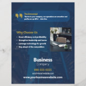 Business Consulting Corporate Flyer Template (Hinten)