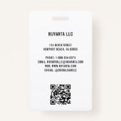 Business Corporate Blue Gradient Mitarbeiter ID Fo Ausweis (Rückseite)