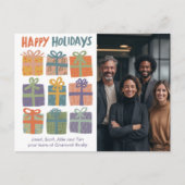 Business Corporate Christmas Holiday CUSTOM Photo  Postkarte (Vorderseite)