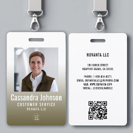 Business Corporate Gold Gradient Mitarbeiter Foto Ausweis