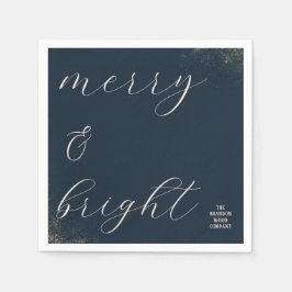 Business Corporate Navy und Gold Holiday Serviette