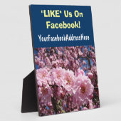 Business Counter Plaques WIE UNS auf Facebook Fotoplatte (Seite)